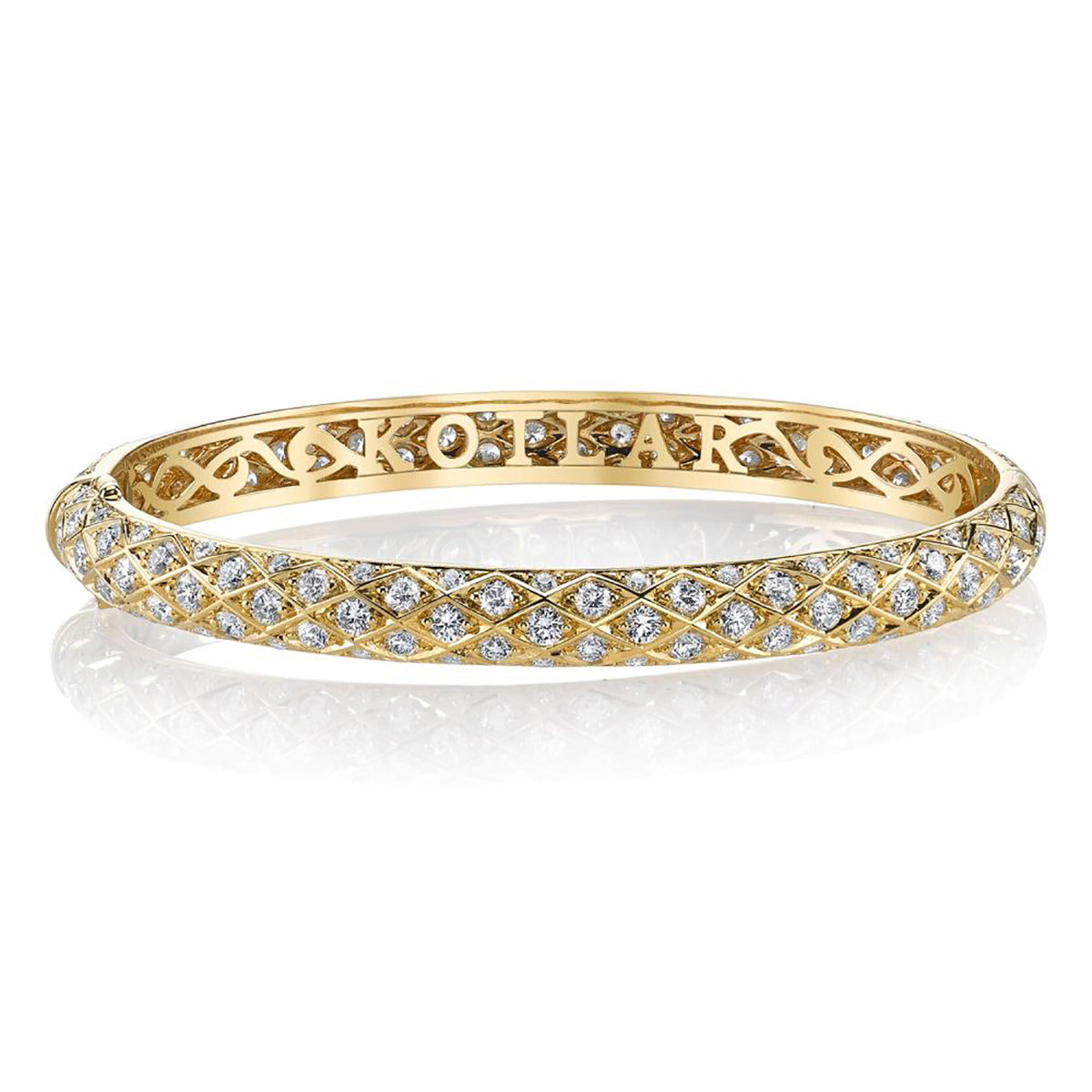 HARRY KOTLAR, Artisan Pave Diamond Criss Cross Bangle