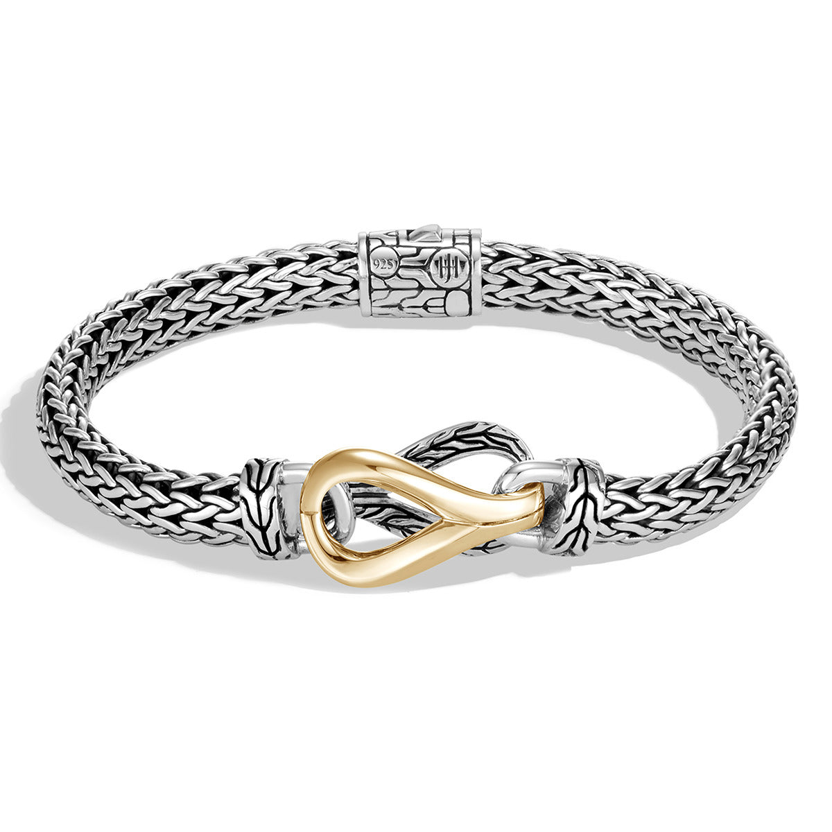 JOHN HARDY, Asli Classic Chain Link 18K Gold and Silver Small Chain Bracelet