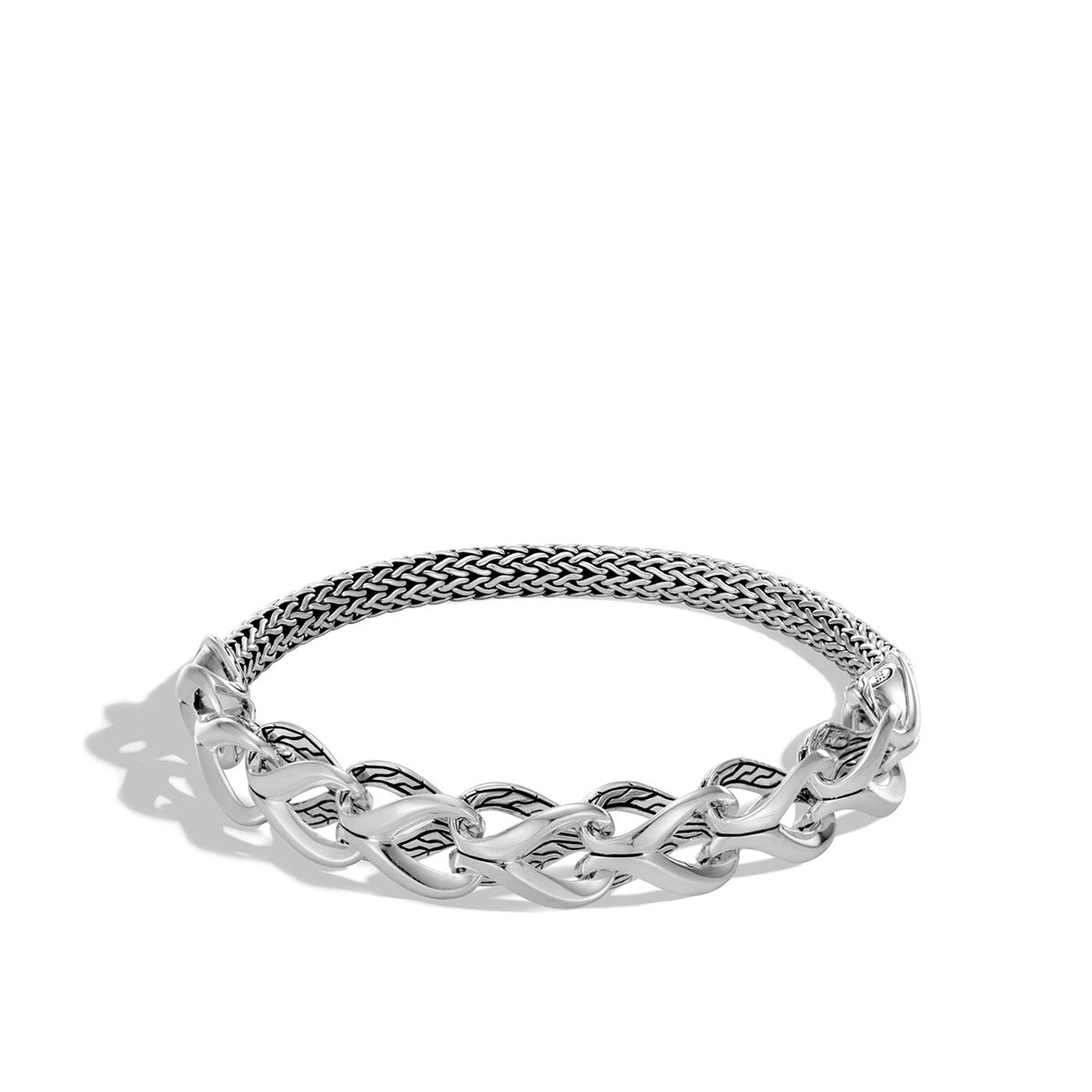 JOHN HARDY, Asli Classic Chain Link Silver Half Link Bracelet