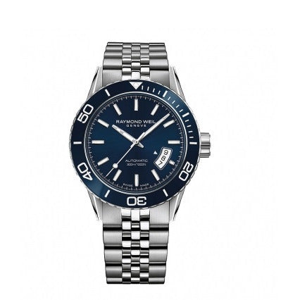 RAYMOND WEIL, Automatic Blue Dial Steel Diver Watch